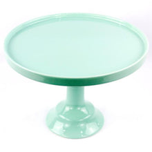 Load image into Gallery viewer, Mint Pedestal Ceramic Cake Stand
